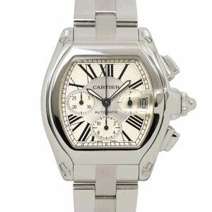 Cartier Roadster Chronograph W62019X6 Date Automatic Silver Dial Mens 90283887